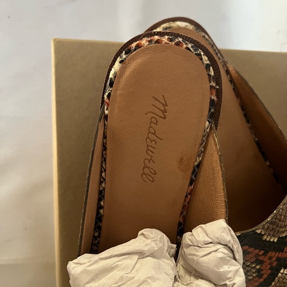 The Frances Loafer Mule in Snake Embossed Leather - Picture 4 of 7